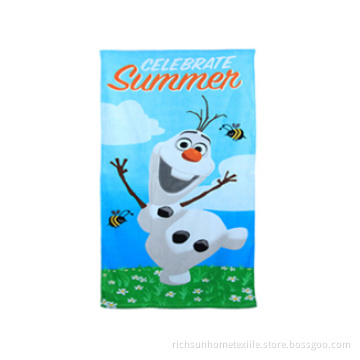 Frozen beach towel